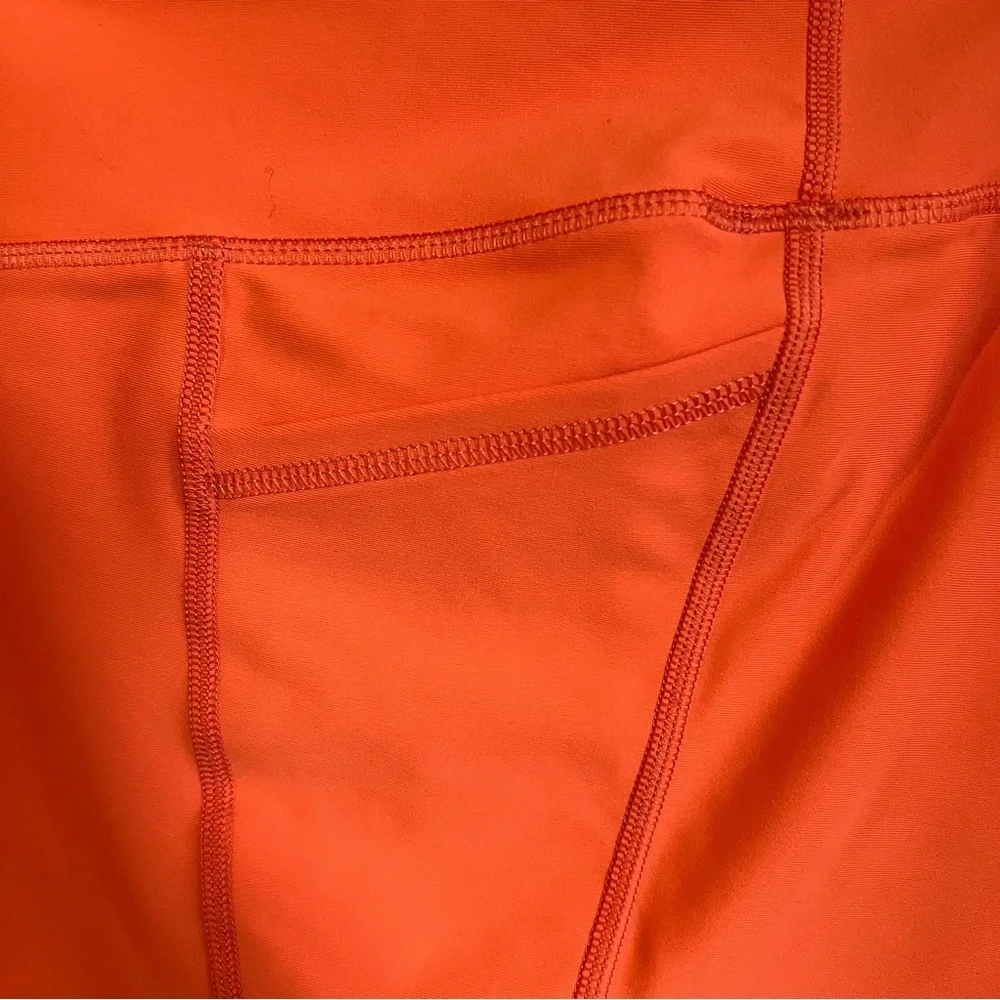 Old Navy Active Power Soft High Rise Bike Shorts Size XXL Neon orange